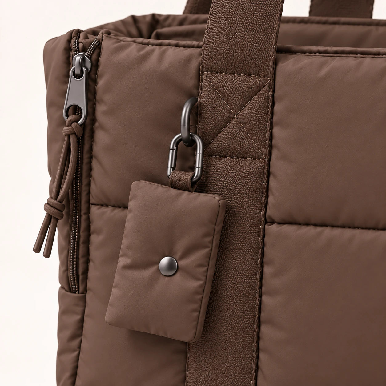 The Together Carrier - Mocha - Pouch, woven handle and metal hardware