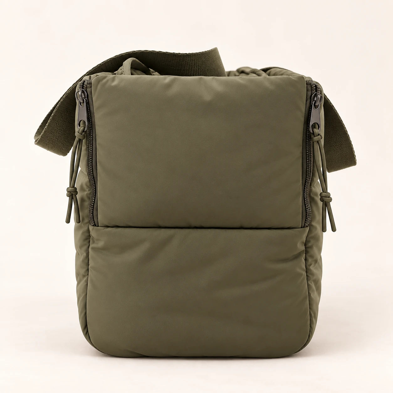 The Together Carrier - Olive - Closed side with zip fastenings